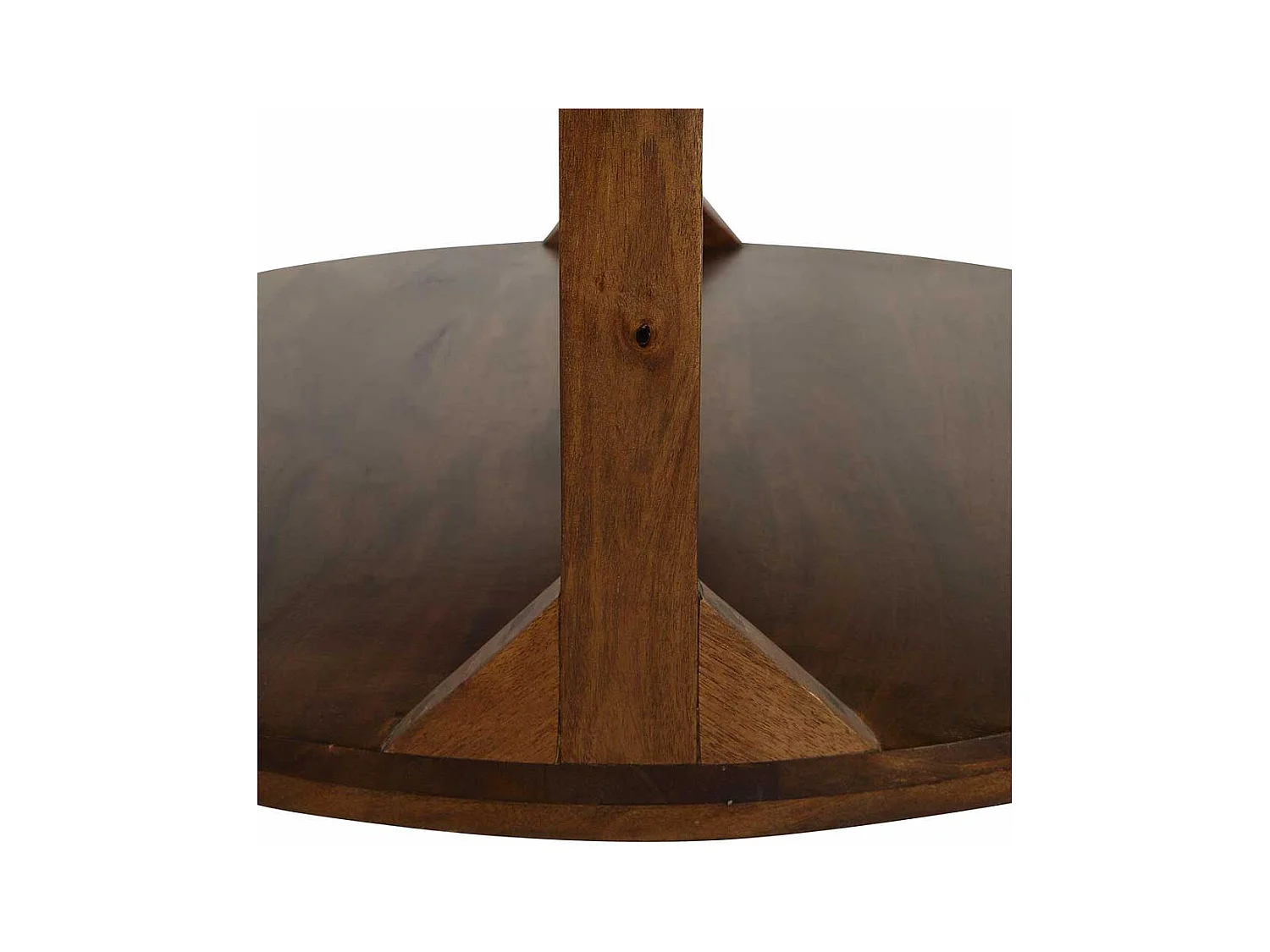 Wohnzimmertisch aus Mangobaum Massivholz rund