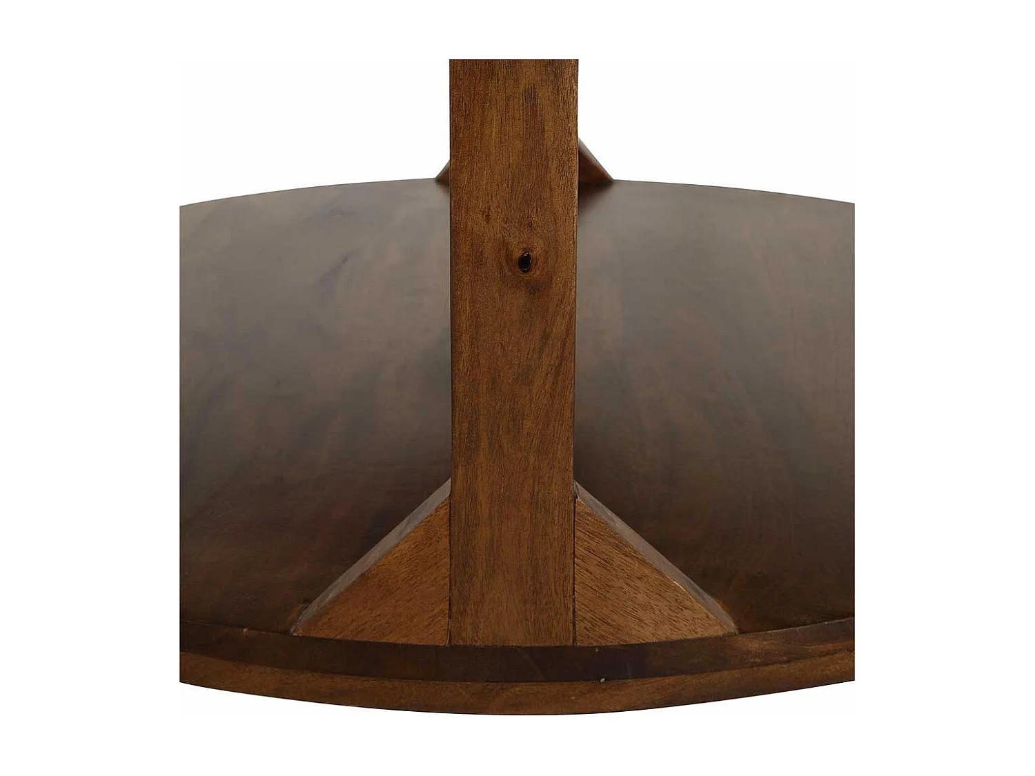 Wohnzimmertisch aus Mangobaum Massivholz rund