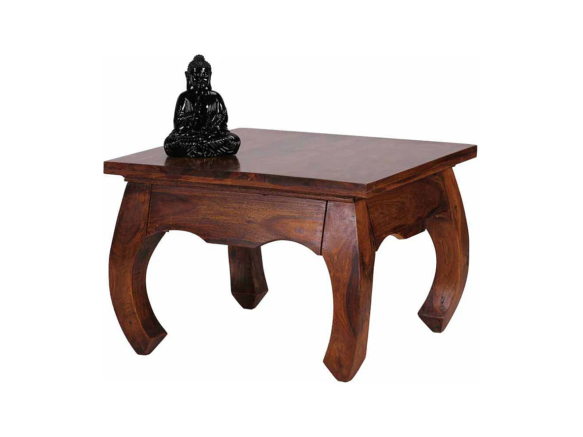 Opiumtisch aus Sheesham Massivholz Landhausstil