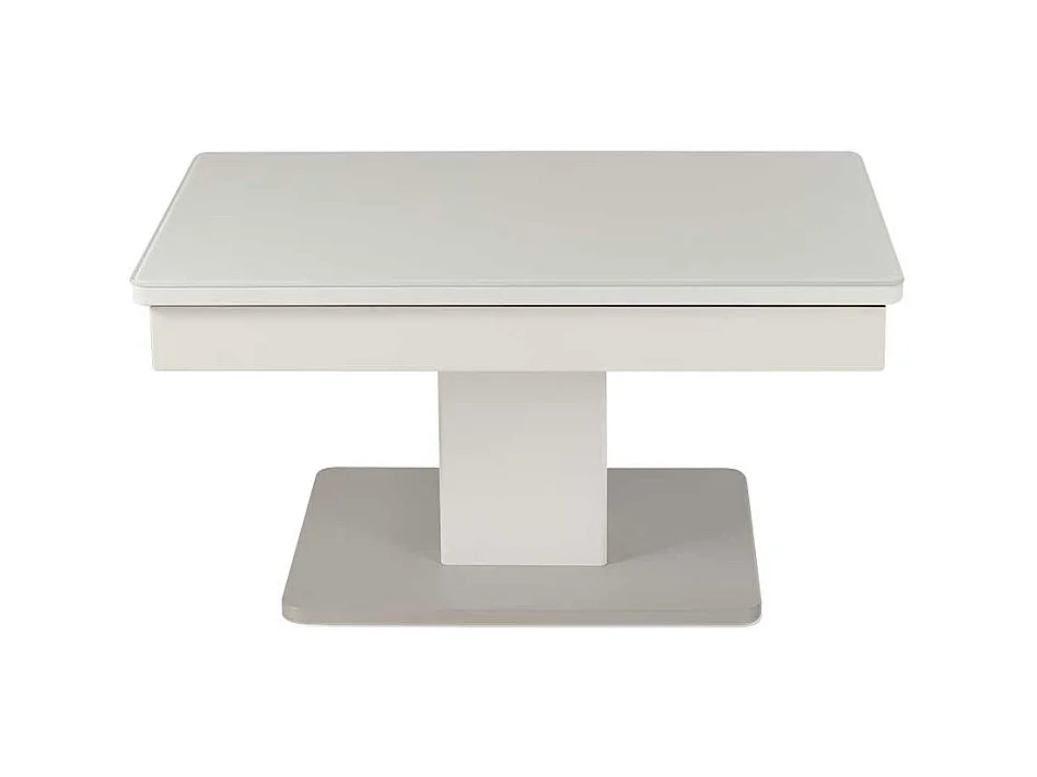 Wohnzimmer Couchtisch in Weiß höhenverstellbar