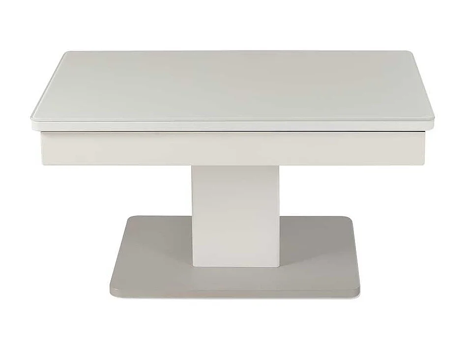 Wohnzimmer Couchtisch in Weiß höhenverstellbar