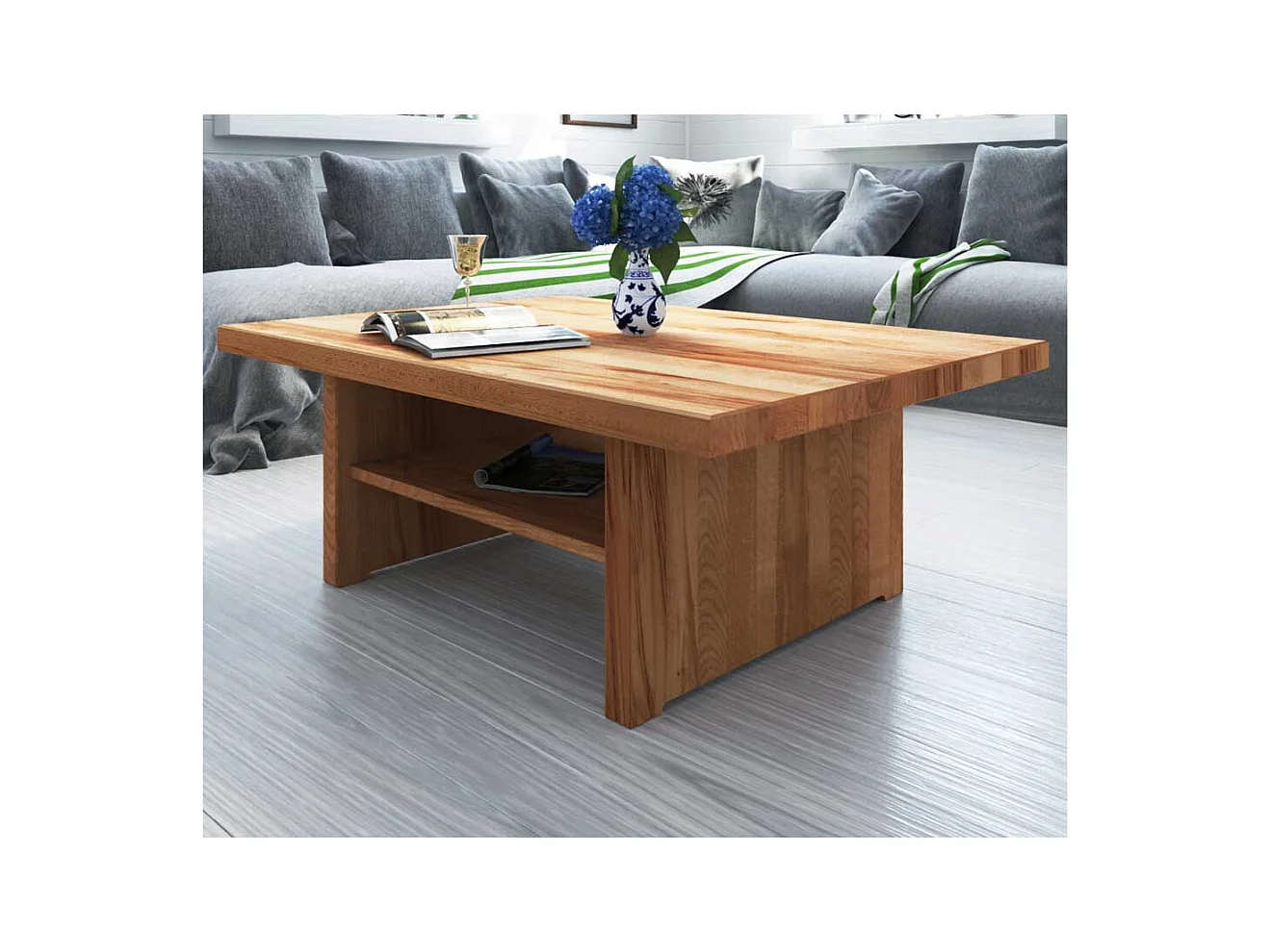 Massiv Couchtisch aus Kernbuche geölt