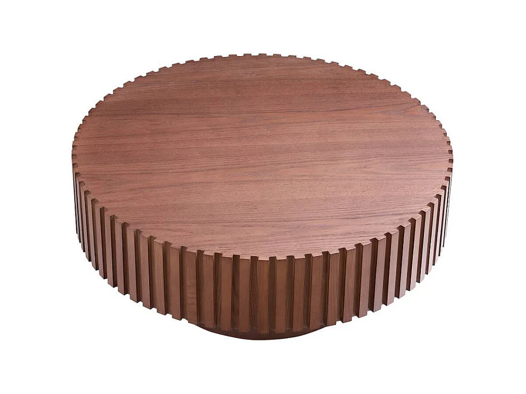 Couchtisch Wohnzimmertisch in Walnussfarben 80 cm breit