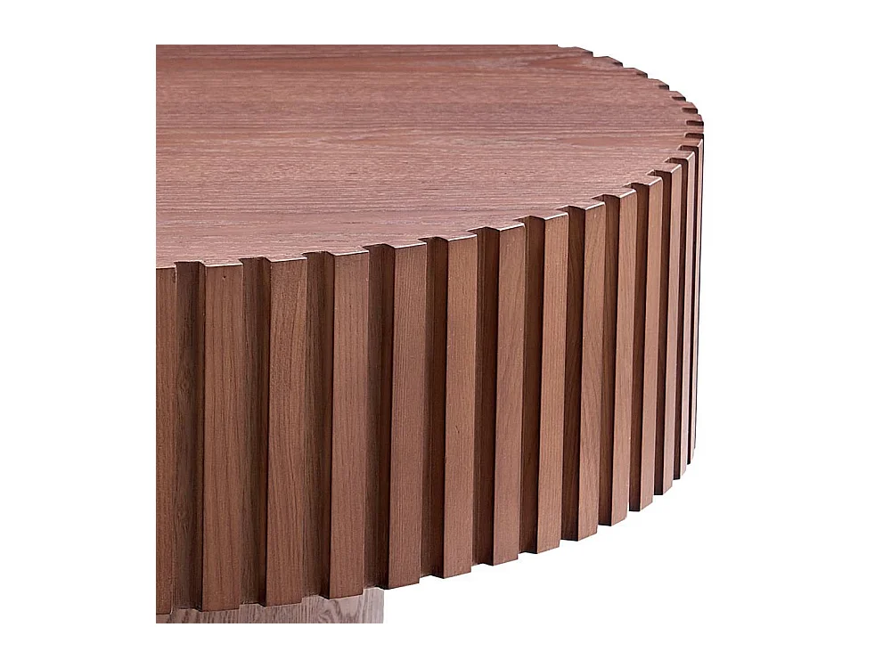 Couchtisch Wohnzimmertisch in Walnussfarben 80 cm breit