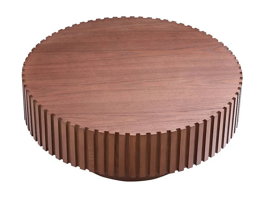 Couchtisch Wohnzimmertisch in Walnussfarben 80 cm breit