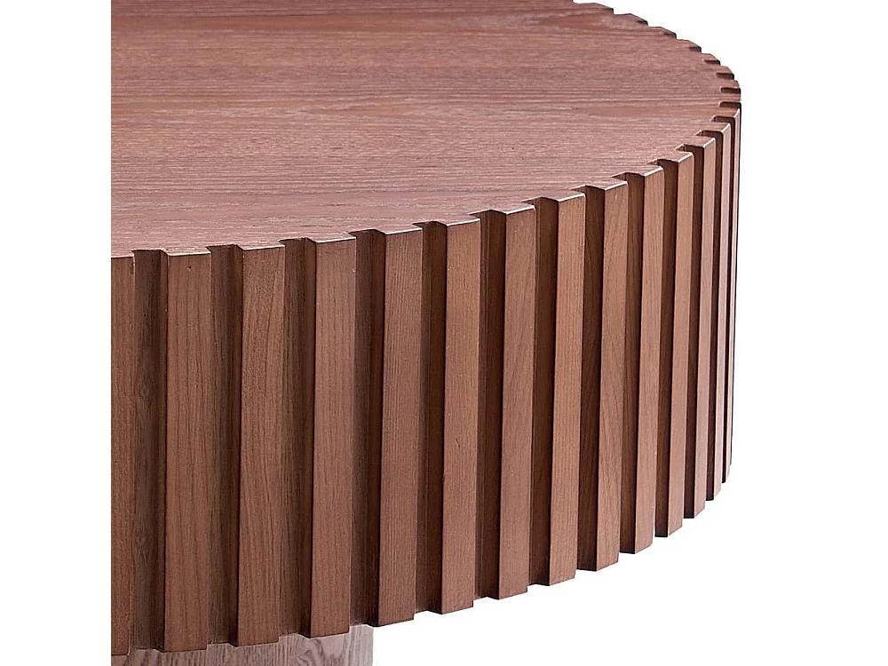 Couchtisch Wohnzimmertisch in Walnussfarben 80 cm breit