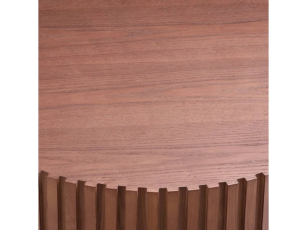 Couchtisch Wohnzimmertisch in Walnussfarben 80 cm breit