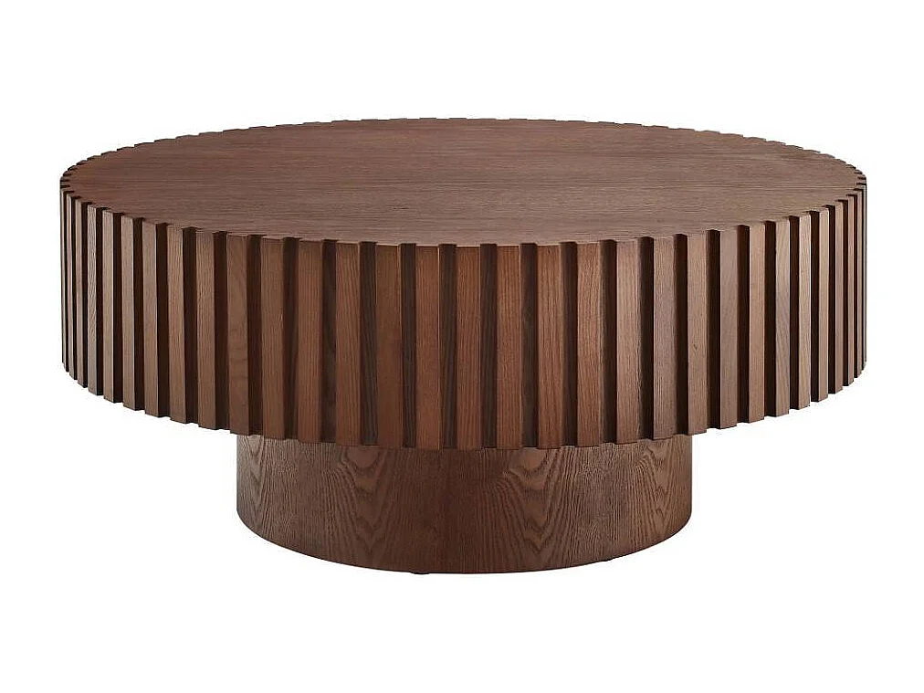 Couchtisch Wohnzimmertisch in Walnussfarben 80 cm breit