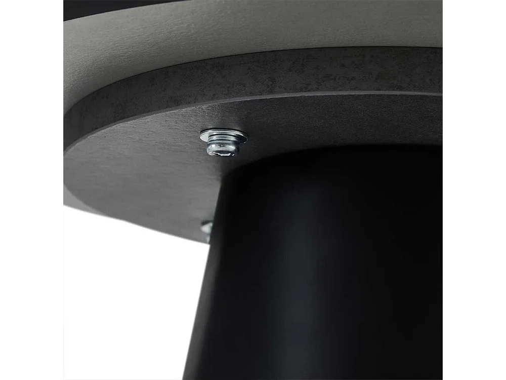 Couchtisch Sofatisch in Schwarz auf Sockelgestell