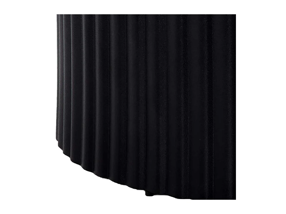 Couchtisch Designtisch in runder Form - Schwarz