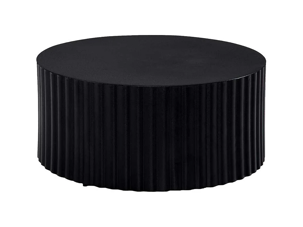 Couchtisch Designtisch in runder Form - Schwarz