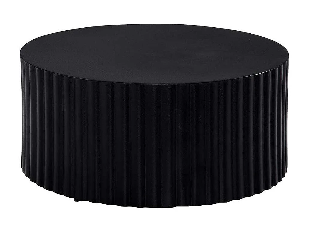 Couchtisch Designtisch in runder Form - Schwarz