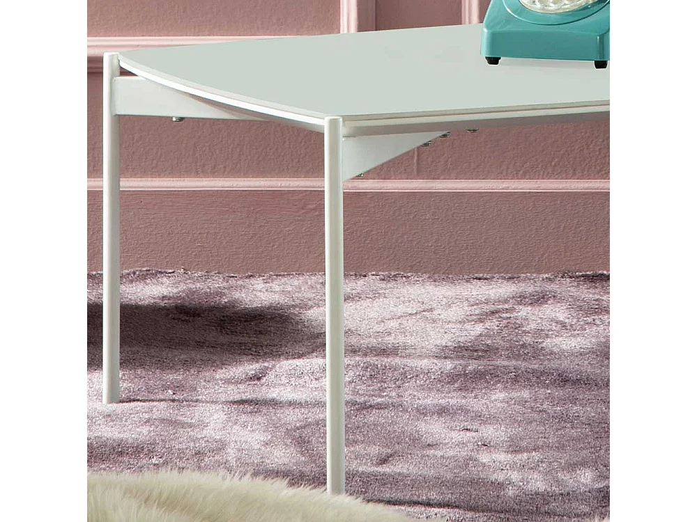 Designercouchtisch mit Keramikplatte Weiß