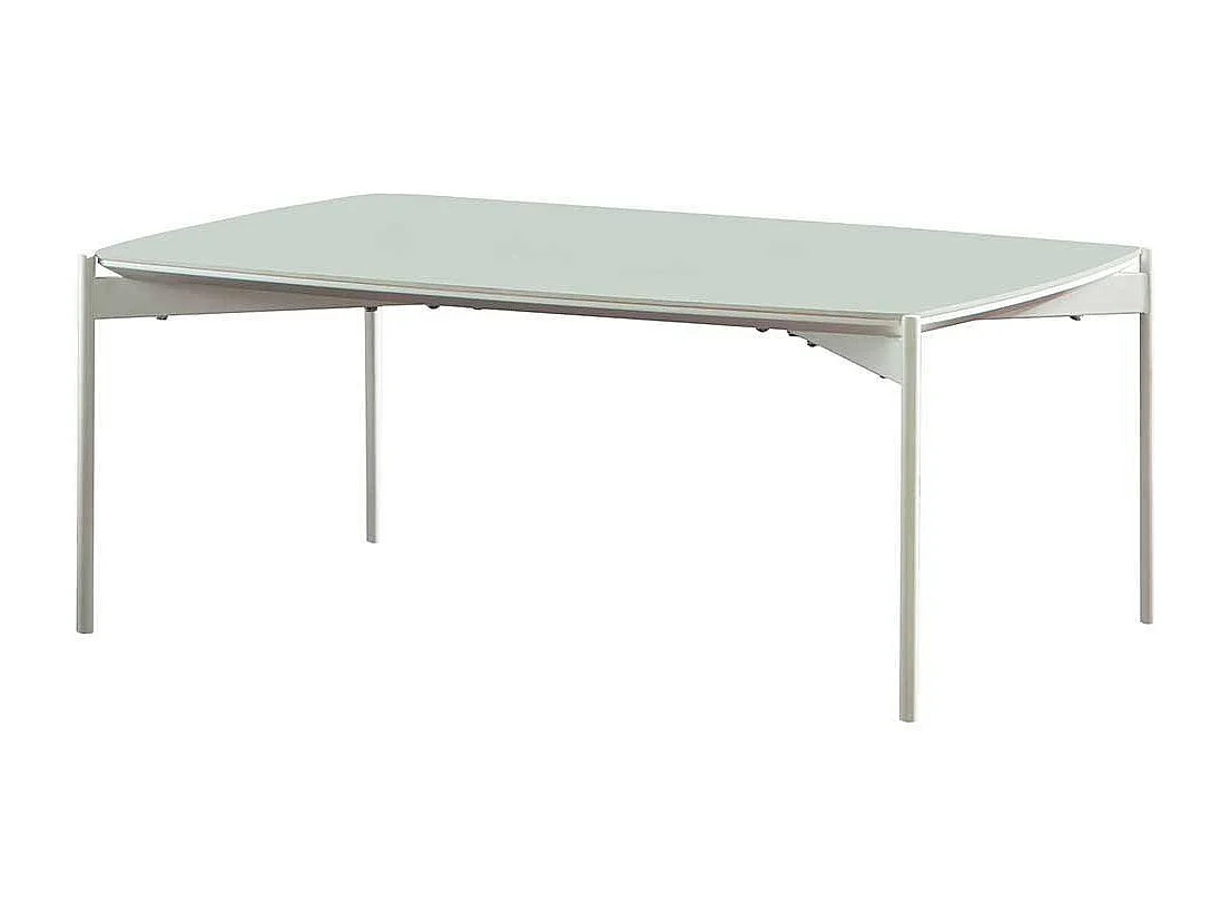 Designercouchtisch mit Keramikplatte Weiß