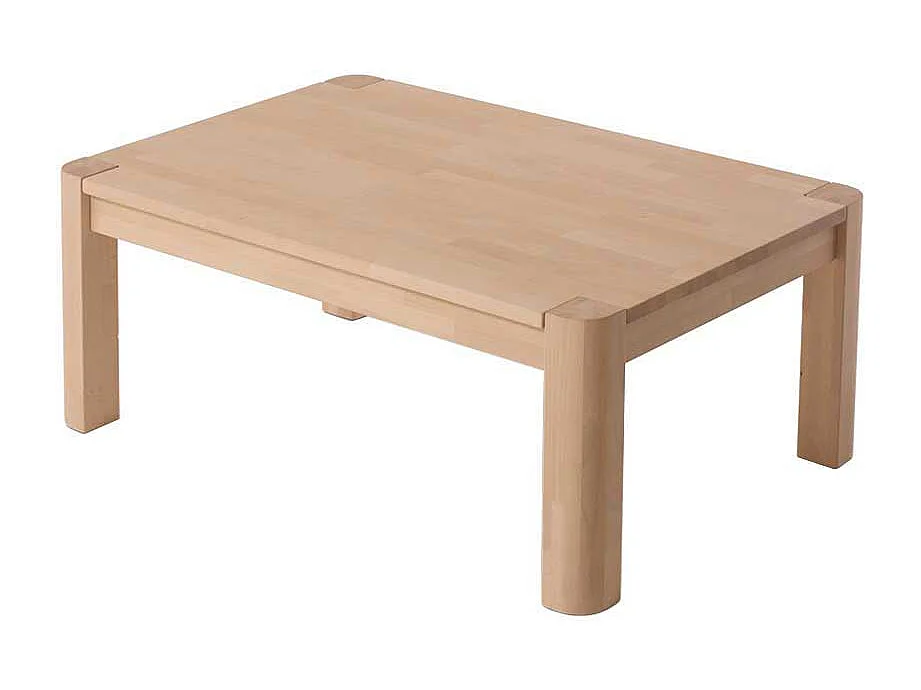 Echtholztisch für Wohnzimmer Buche massiv geölt