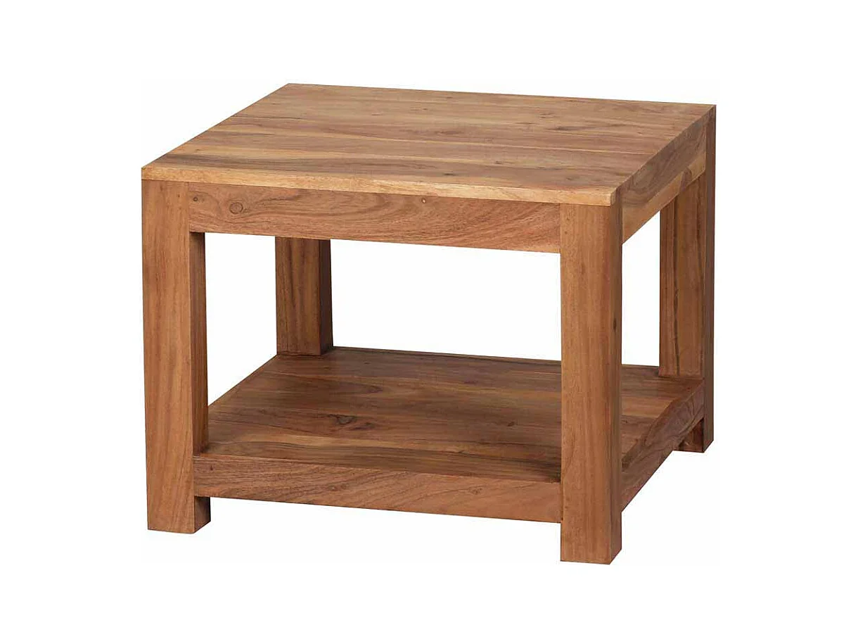 Couchtisch aus Akazie Massivholz 60 cm
