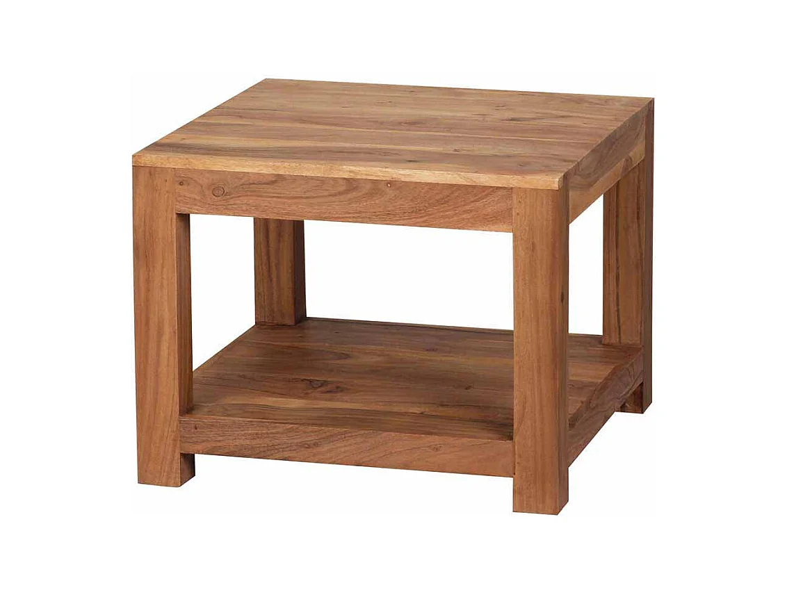 Couchtisch aus Akazie Massivholz 60 cm
