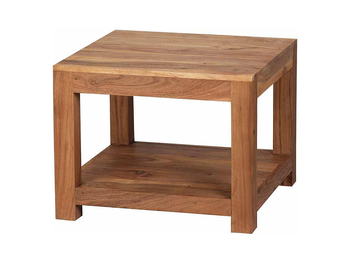Couchtisch aus Akazie Massivholz 60 cm