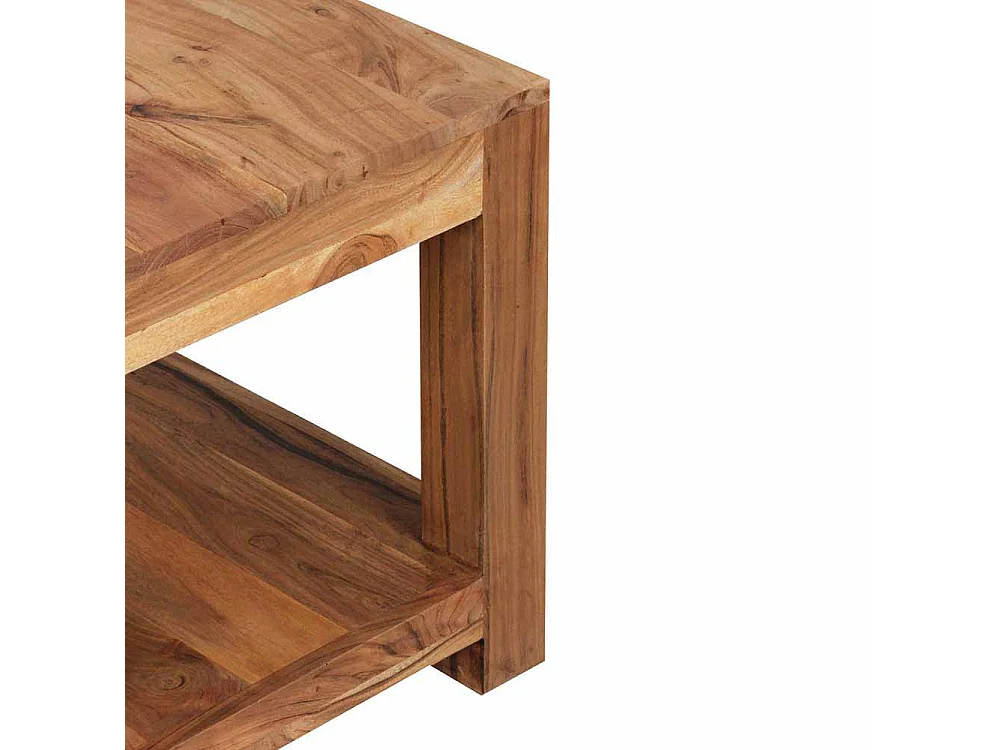 Couchtisch aus Akazie Massivholz 60 cm