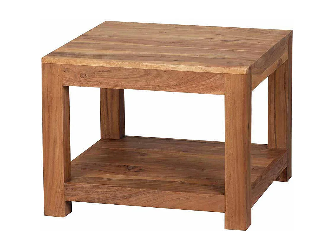 Couchtisch aus Akazie Massivholz 60 cm