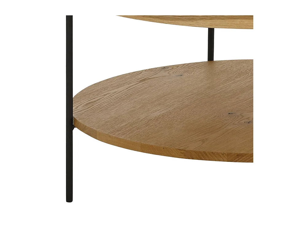 Couchtisch Sofatisch in runder Form echtholzfurniert