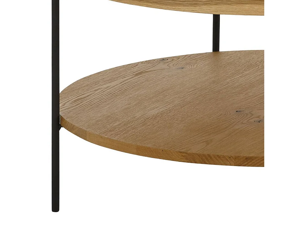 Couchtisch Sofatisch in runder Form echtholzfurniert