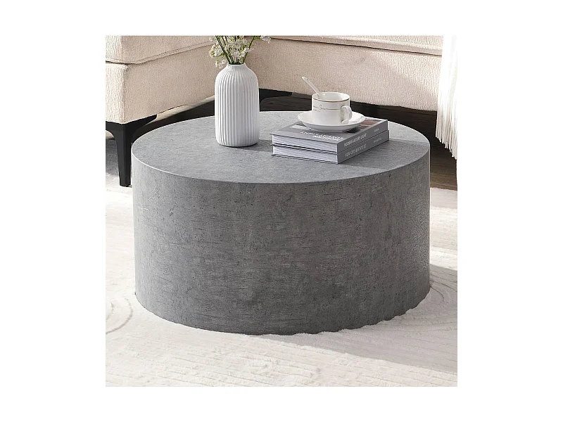 Couchtisch Sofatisch in runder Form im Industry und Loft Stil