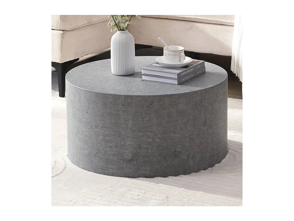 Couchtisch Sofatisch in runder Form im Industry und Loft Stil