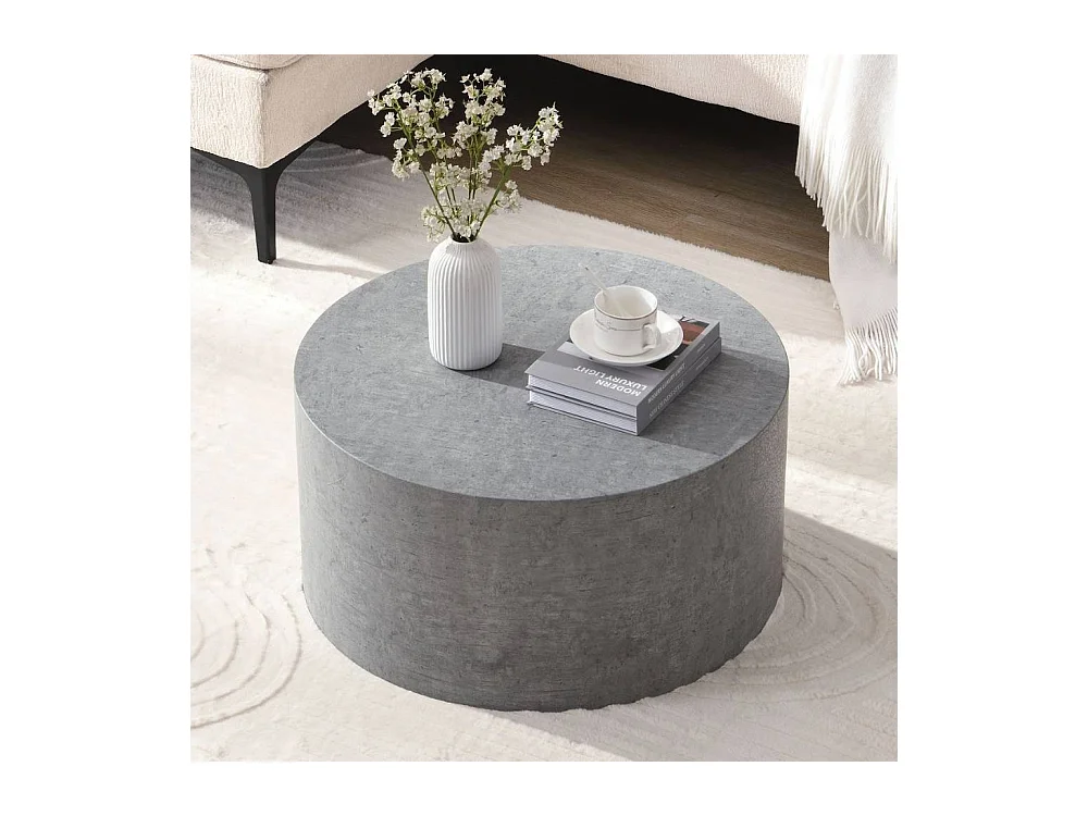 Couchtisch Sofatisch in runder Form im Industry und Loft Stil