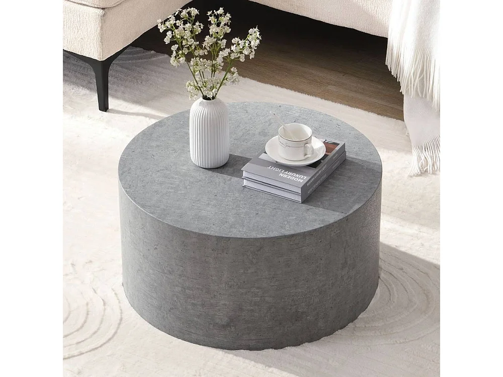 Couchtisch Sofatisch in runder Form im Industry und Loft Stil