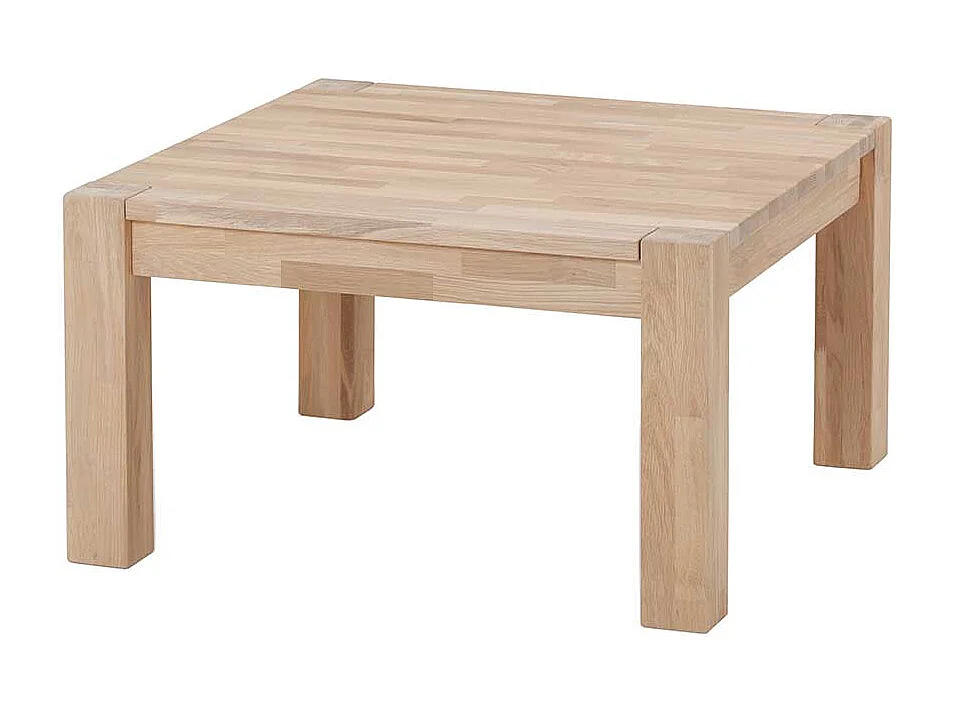 Echtholztisch für Wohnzimmer Wildeiche Massivholz