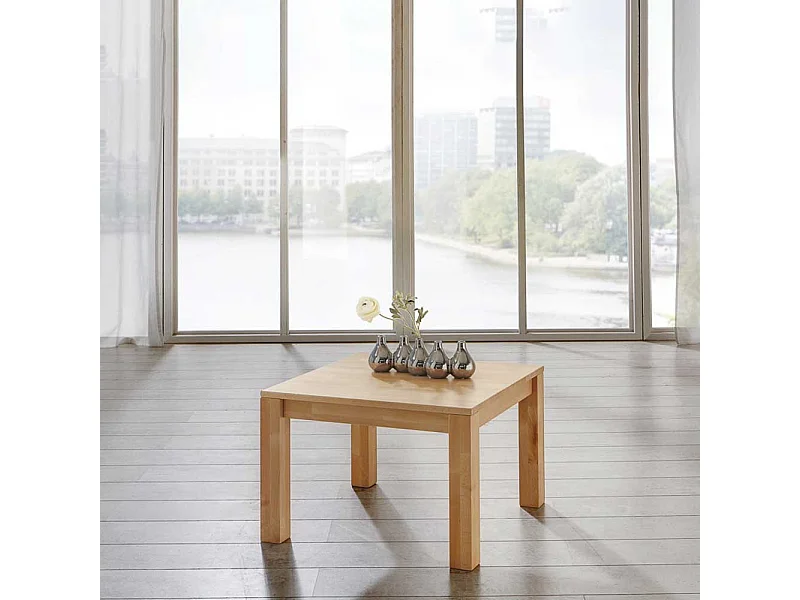 Massivholz Couchtisch aus Kernbuche geölt 45 cm hoch