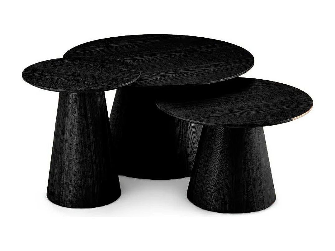 Esstisch Tisch in runder Form echtholzfurniert