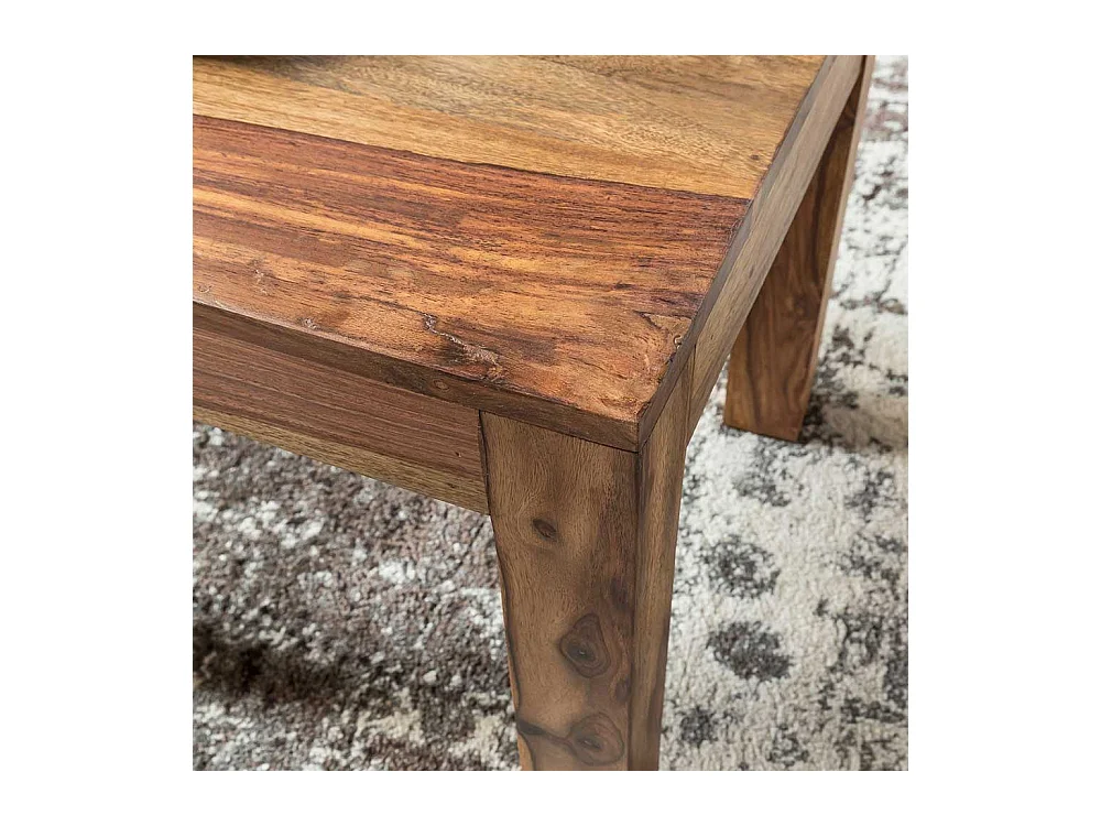 Holztisch Massiv aus Sheesham Massivholz handgearbeitet