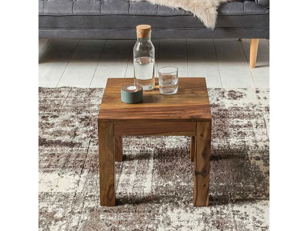 Holztisch Massiv aus Sheesham Massivholz handgearbeitet