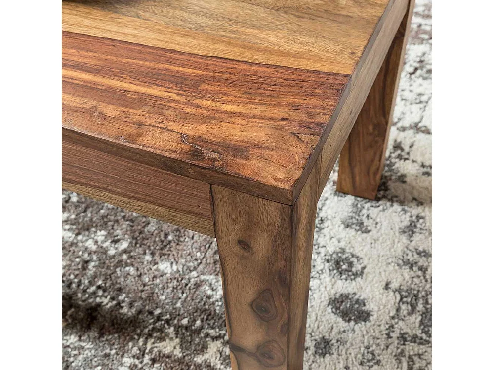 Holztisch Massiv aus Sheesham Massivholz handgearbeitet