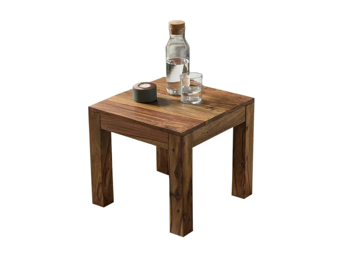 Holztisch Massiv aus Sheesham Massivholz handgearbeitet