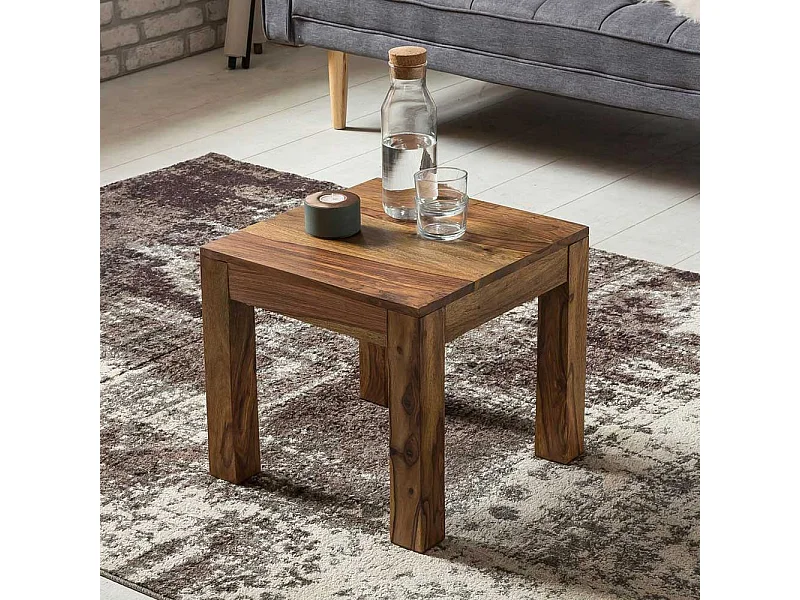Holztisch Massiv aus Sheesham Massivholz handgearbeitet