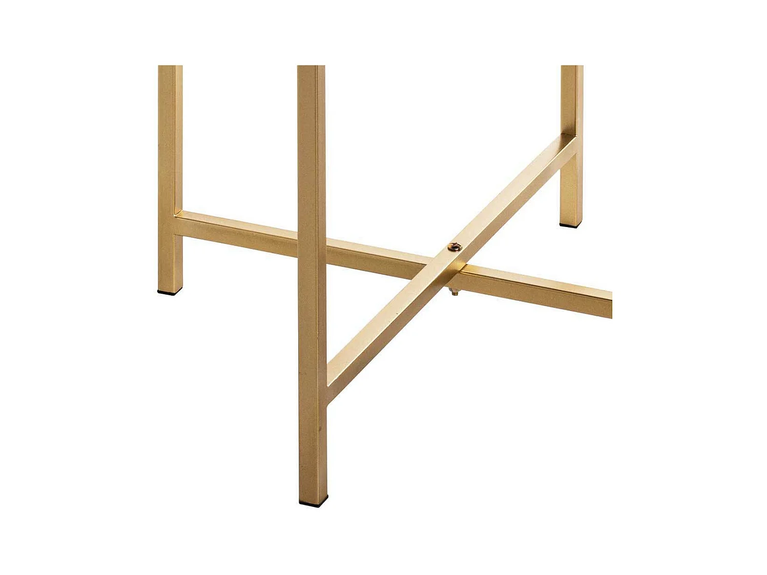 Coffee Table in Goldfarben Spiegelglas Platte