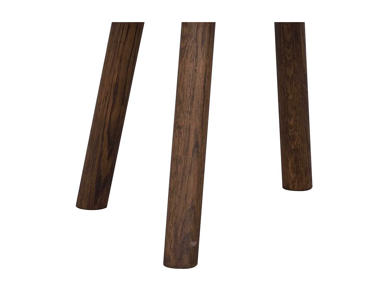 Sofa Tisch mit beiger Marmorplatte Gestell in Eiche dunkel