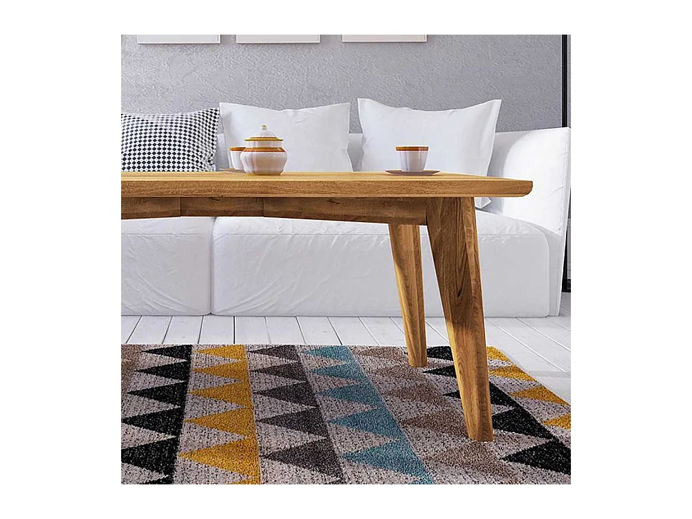 Holz Couchtisch aus Wildeiche Massivholz geölt