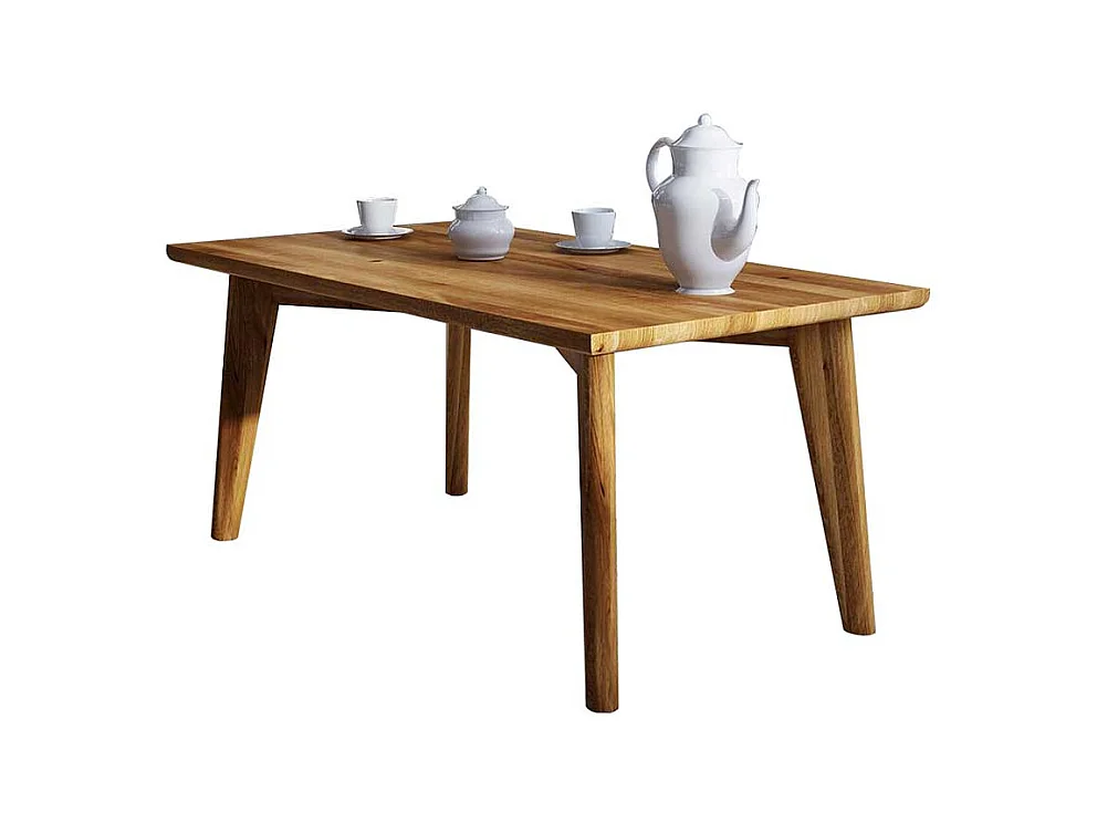 Holz Couchtisch aus Wildeiche Massivholz geölt