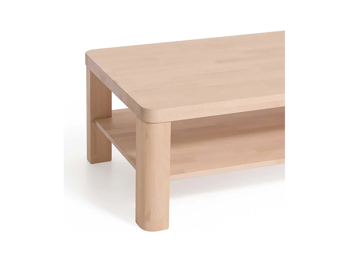 Holztisch für Sofa Buche Massivholz