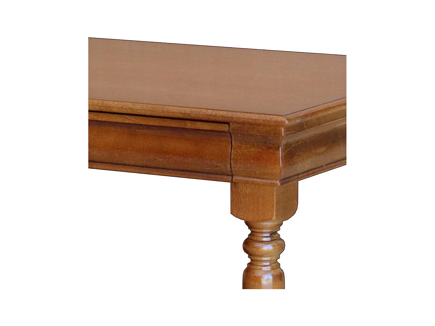 Klassischer Holz Sofatisch in Nussbaumfarben furniert lackiert