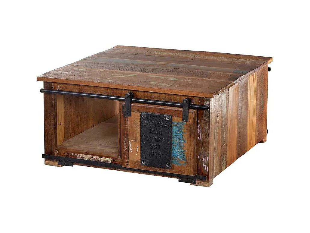 Wohnzimmertisch mit Schiebetür Shabby Chic