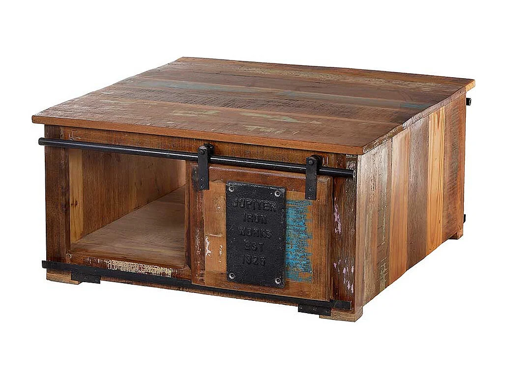 Wohnzimmertisch mit Schiebetür Shabby Chic