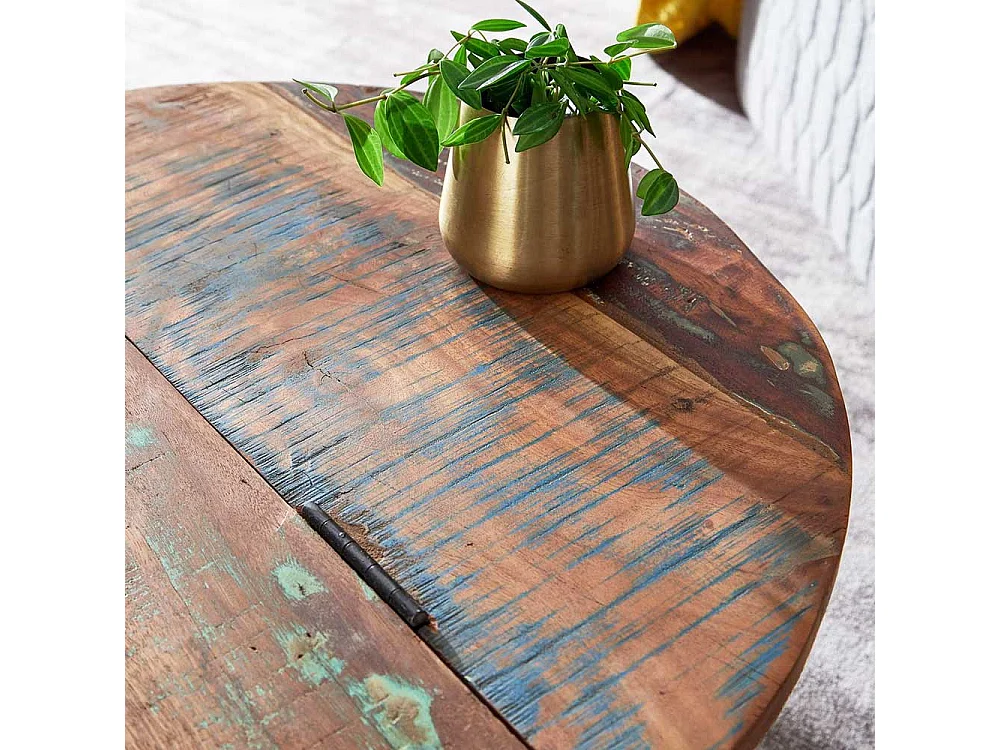 Couchtruhe mit klappbarer Tischplatte Industrie und Loft Stil