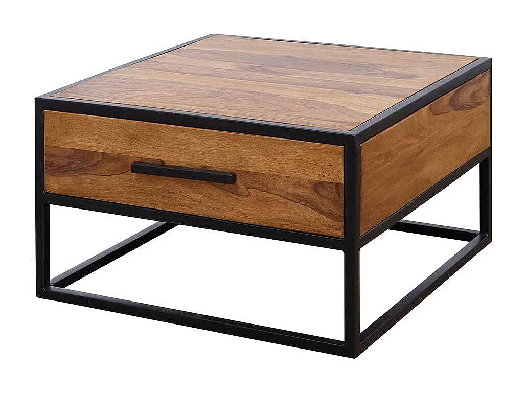 Sofatisch aus Sheesham Massivholz Eisen