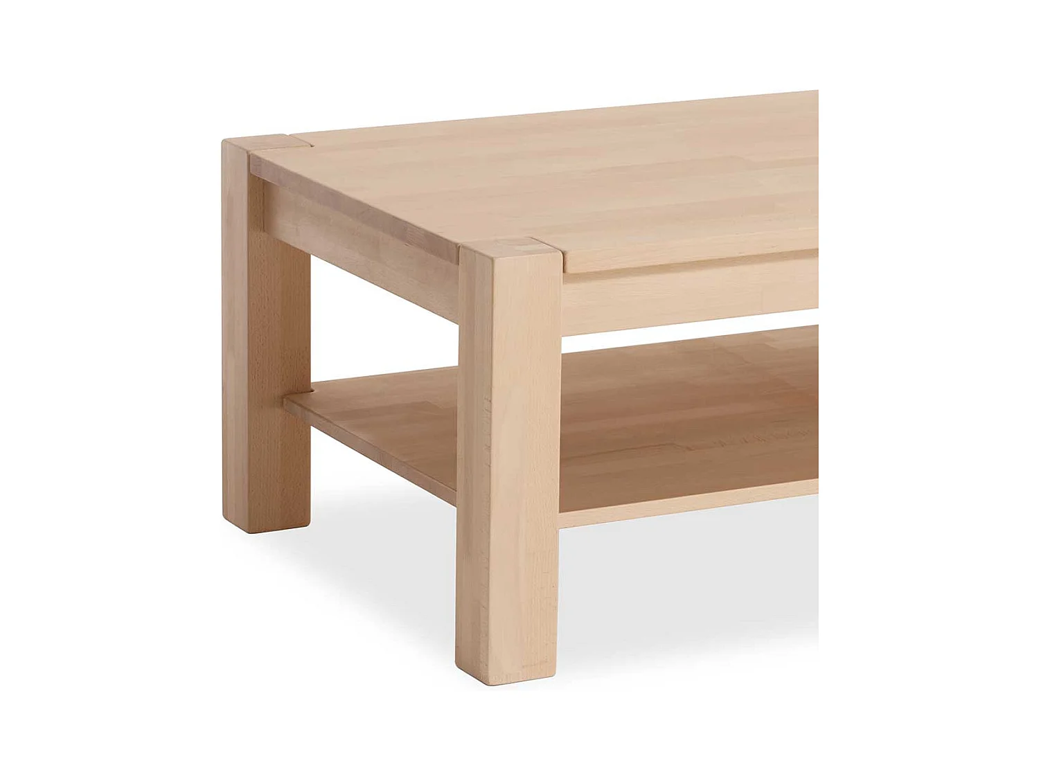 Couchtisch aus Buche Massivholz 45 cm hoch