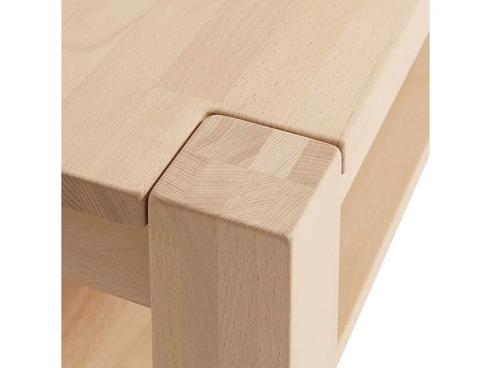 Couchtisch aus Buche Massivholz 45 cm hoch